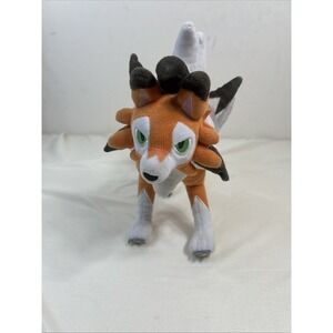 Pokémon Orange Lycanroc Dusk Form Plushie Doll
